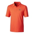 thumbnail image 2 of Men's Cutter & Buck  Orange Akron RubberDucks Forge Pencil Stripe Stretch DryTec Polo, 2 of 3