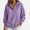 Purple, variant on Teylalorva Womens Outerwear Jackets Classic Oversized Hooded Button Drawstring Pocket Pullover Sweatshirt Fall Winter Blue Size L