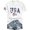 A-White17, variant on Yuanlong Womens Tshirts Round Neck Short Sleeve T Shirt Letter And Flag Print Loose Fit Stylish Daily Streetwear Tee Shirts