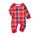 thumbnail image 6 of Odeerbi Christmas Pajamas for Family Plaid Holiday Long Sleeve Family Christmas Pajamas Matching Sets Kids Fashion Christmas Set Plaid Print Two-piece Sleepwear PJs Set Black, 6 of 9