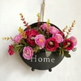 Hanging Planter Freestanding Wall Mounted 3 Colors Metal Round Wall