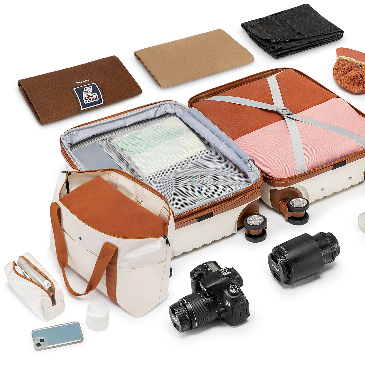 WEPLUS 20" Hardside Carry-On Luggage Set photo 4