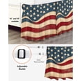 thumbnail image 3 of Vintage American Flag Wrap Around Bed Skirts for Queen Bed 18" Drop,Bed Skirt with Adjustable Elastic Belt Dust Ruffle Bed Valance for Bedroom Hotel Luxury Blue Red White Star US Flag Bed Frame Cover, 3 of 7