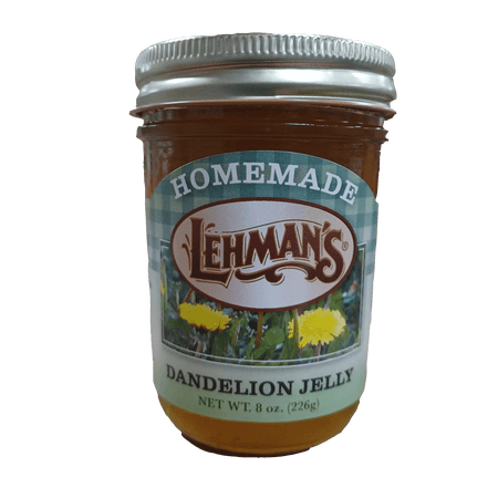 Lehman's Homemade All Natural Dandelion Jelly No Preservatives, 8 Oz