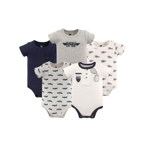 Hudson Baby Hudson Baby Boy Cotton Bodysuits 5Pack