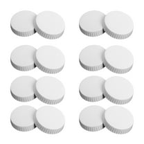SOPOTUTU 100 Pcs Disposable White Paper Cup Covers Stackable Drink Lids for Spill and Hygiene