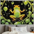 thumbnail image 2 of Creowell  Frog Tapestry Moon Phase Tapestries Trippy Eyes Tapestry Aesthetic Plants Tapestry Hippie Animal Tapestry Wall Hanging for Bedroom 40x60inch, 2 of 6