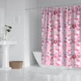 thumbnail image 2 of Pioneer Flower Floral Print Pattern Shower Curtain 72"x84" ,Bathroom Decorative Shower Curtains Set with 12 Hooks,Modern Waterproof Washable Shower Curtain, 2 of 6