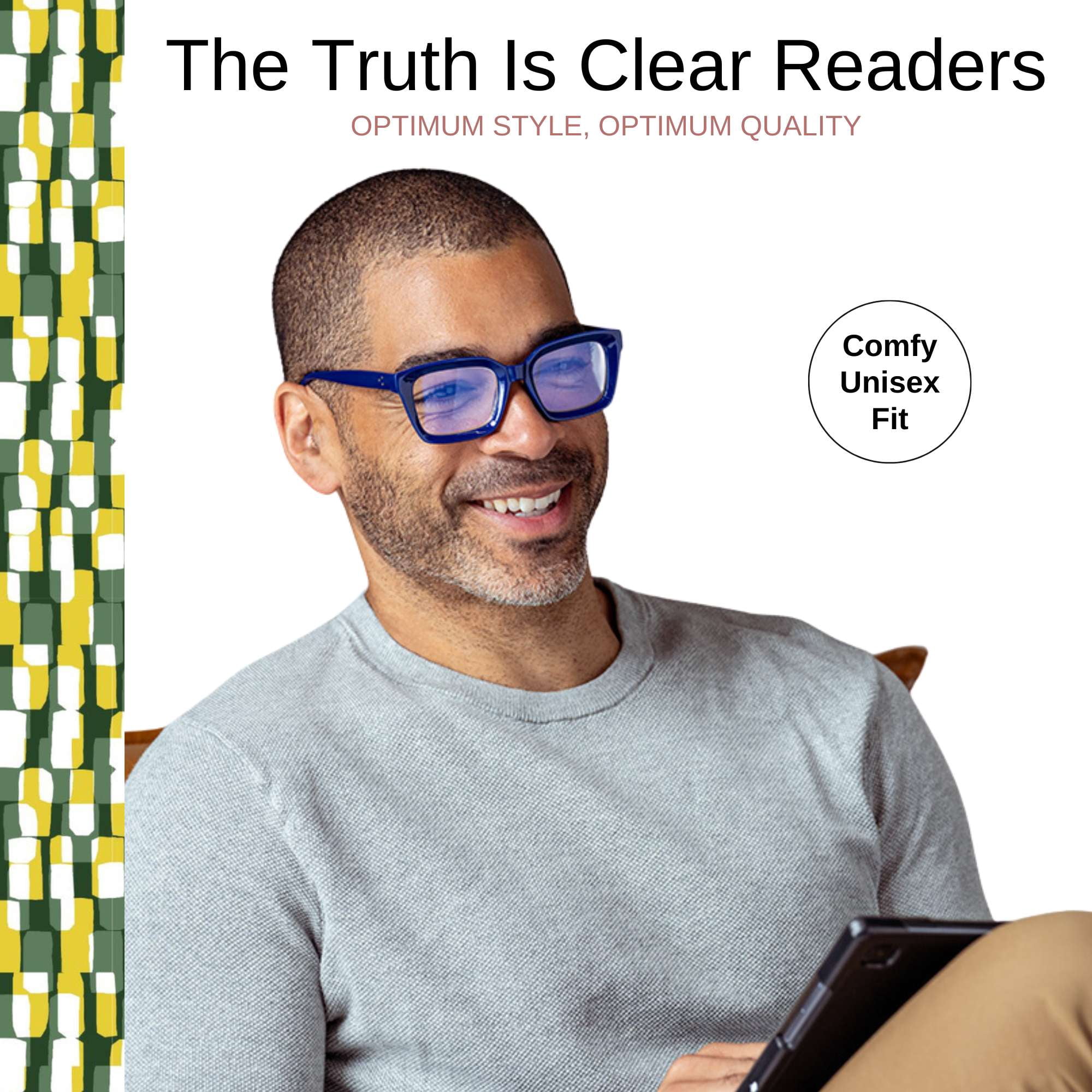 Optimum Optical Signature Blue Light Filtering Readers - The Truth is Clear, +1.75