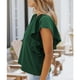 thumbnail image 2 of Tops para mujer,Tops con volantes para mujer Top puro con cuello redondo Tops con volantes para mujer Eleva tu experiencia, 2 of 6