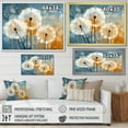 thumbnail image 4 of Designart "Sunbursts Through Dandelion s Lens I" Floral Floater Framed Canvas Wall Art, 4 of 7