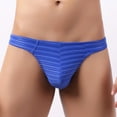 thumbnail image 2 of TSADFHJI Men Underwear Boxer Men's Low Rise Colorful Striped Comfortable Triangle Pants Bikini Thong Underwear M Blue, 2 of 5