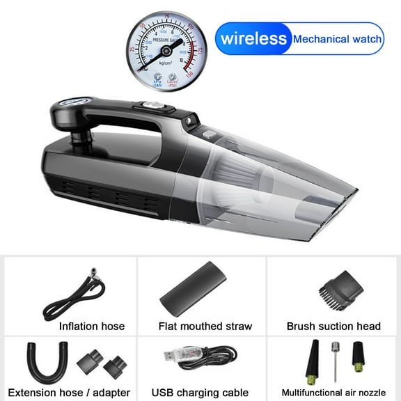 HBYJLZYG Vacuum Cleaner Portable Handheld Wireless Car Vacuum Cleaner Inflator Compact And Large Suction Vacuum Cleaner Inflator Mechanical