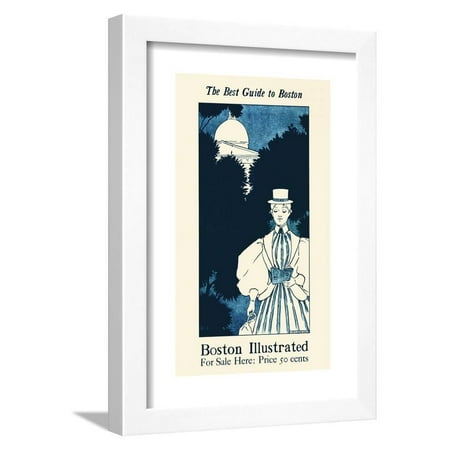 The Best Guide To Boston. Boston Illustrated, For Sale Here. Framed Print Wall Art By Ethel (Best Grocery Delivery Boston)