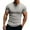 Grey, variant on FBMDBB Men's Fashion Casual Short Sleeve Button Solid Color Long Sleeve T Shirt Top Shirt Men's Shirts Pack