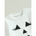 thumbnail image 5 of Wassery Kids Girls Halloween Outfits Set Long Sleeve Sweatshirt Pumpkin Flower Print Flare Pants 2T 3T 4T 5T 6T Toddler Girls 2Pcs Fall Winter Clothes, 5 of 8