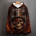 thumbnail image 5 of LAOLIUSN Soul Men's Skull Pattern 3D Print Fashion Design Hoodies Sweatshirt, S-4XL, 5 of 7