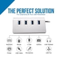 thumbnail image 3 of USB 3.0 portátil de 4 puertos, adapta multipuerto Extensor USB de de 5 para unidad flash Computaa portátil Sunnimix Concentrador USB, 3 of 6