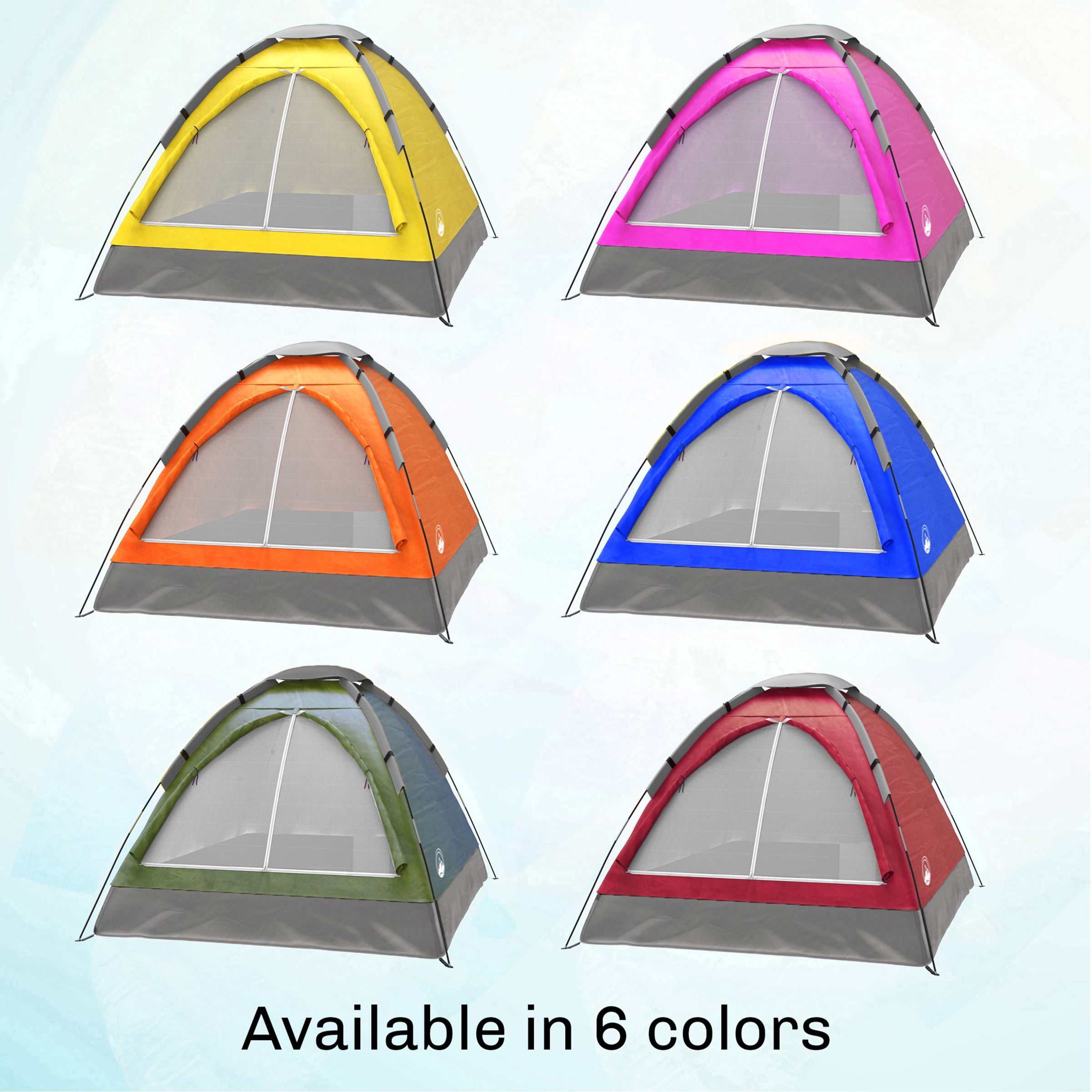 2-Person Dome Tent with Rain Fly & Carry Bag by Wakeman Outdoors