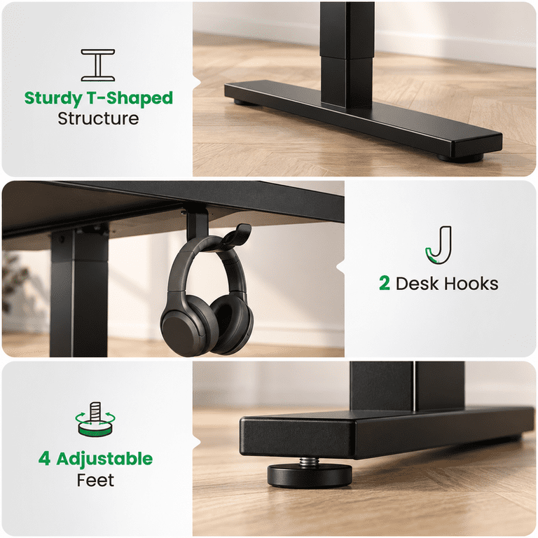 Chitooma 48" Electric Standing Desk, 4 Memory Presets photo 6