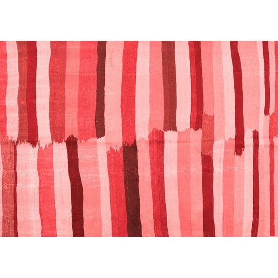 Ahgly Company Indoor Rectangle Oriental Red Traditional Area Rugs, 6' x 9'
