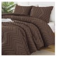 thumbnail image 5 of TiaGOC Brown Comforter Set Full, 3 Pieces Boho Tufted Bedding Comforter Set, All Season Fluffy Bed Set (79x90In Comforter & 2 Pillowcases), 5 of 7