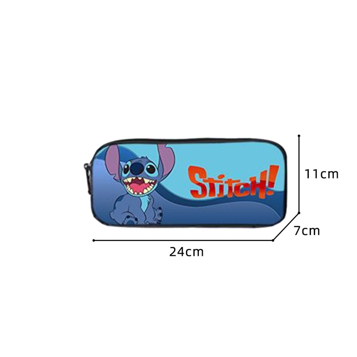 Kawaii Disney Stitch Pencill Case Anime Cartoon School Canvas Cute Pen Bag  Stationery Supplies Schoolbag Regali di compleanno Bambini