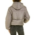 thumbnail image 3 of Therapy Women's Warm Ladies Oversized Puffer Down Long Sleeve Jacket With A Hood And Zip-Grey-Large, 3 of 4