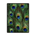 thumbnail image 1 of RYLABLUE Peacock Fleece Blanket Throw Blanket 58x80 inches, 1 of 1