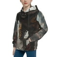 thumbnail image 2 of Balery Ruins Tiger Warrior Pattern Boys Hoodie, Youth Pullover Hooded Sweatshirt, Kangaroo Pocket Hoodie for Kids Girls -Large, 2 of 6