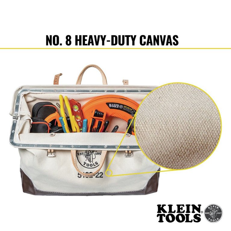 Klein Tools ボストンバッグ 5102-22 Canvas Tool Bag, 22-Inch - 5102-22 | Klein Tools