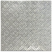 Bottle Cap 159649 Salvaged Tin Ceiling Tile 12 x 12 in. - Raw Metal Rosette