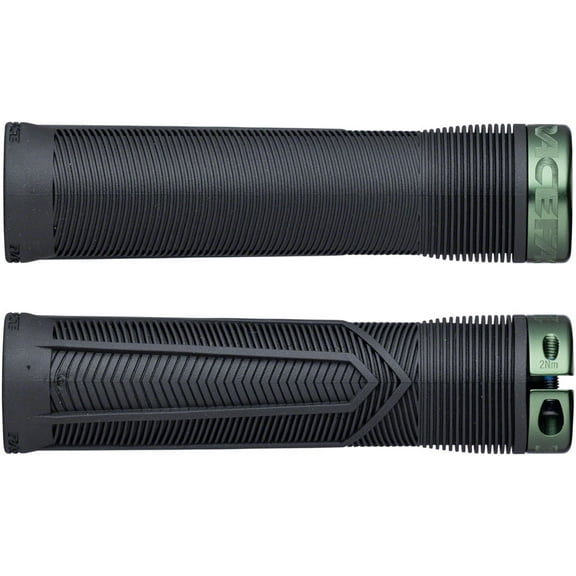 Race Face Chester Lock-On Grips, 31mm, Black/Forest Green