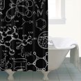 thumbnail image 4 of Math Equations Chemistry Symbols Black Pattern Shower Curtain 84"x72" ,Bathroom Decorative Shower Curtains Set with 12 Hooks,Modern Waterproof Washable Shower Curtain, 4 of 6