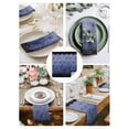 thumbnail image 3 of Blue Geometric Cloth Napkins Set of 4 Reusable Dinner Napkins, Ombre Modern Abstract Art Cocktail Napkin Washable Table Napkins for Wedding/Holiday Party/Baby Shower 20"x20", 3 of 7