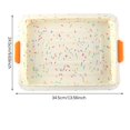 thumbnail image 4 of Bewildely Utensilios de silicona para hornear con asas, bandeja para hornear rectangular, hoja para hornear antiadherente, herramientas para hornear para Utensilios de cocina Numero 3 Bewildely HA026353-03, 4 of 6