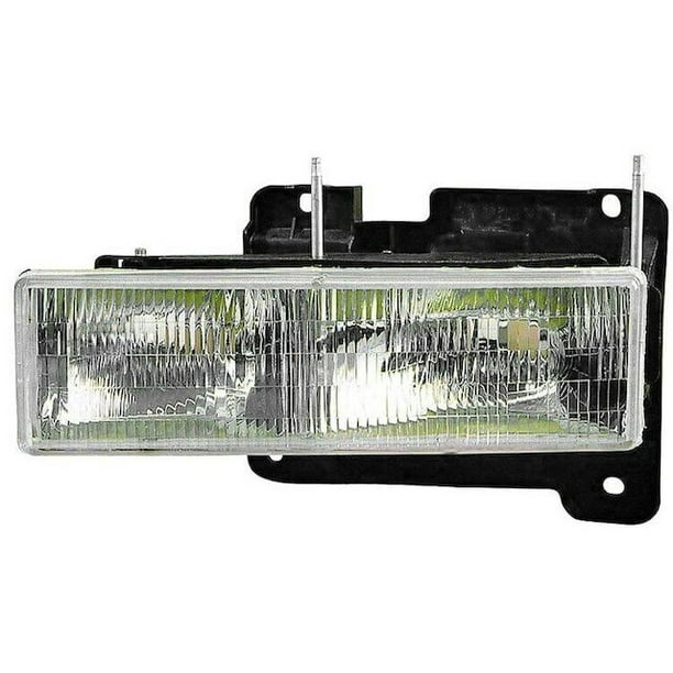 Left Headlight Assembly Compatible with 1990 2000 Chevy C3500 1991