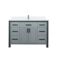 thumbnail image 4 of Ziva 48 in W Dark Grey Bath Vanity, White Quartz Top, Faucet Set and 34 in Mirror, 4 of 7