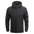 thumbnail image 2 of Men Autumn&Winter Long Sleeve Pockets Coats Hooded Blouse Jacket, 2 of 6