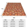 thumbnail image 3 of Honeii Brown Owl Print Fleece Blanket - Throw Blanket for Bed, Sofa, Couch, Camping, and Travel , Microplush Ultra Soft Warm Blanket-40"x30", 3 of 7
