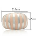 thumbnail image 2 of High polished (no plating) Stainless Steel Ring with No Stone for Women No Stone Stone Color Style TK223 Size 10, 2 of 5