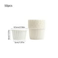 thumbnail image 3 of Disposable Cupcake Baking Box Set | No Lid Paper Cake Packaging | Greaseproof, Microwave Safe | White, Brown, Khaki | High Temp Resistant | 50 Pack | 6.5x5x4 cm, 3 of 6