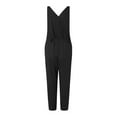 thumbnail image 6 of IROINNID Sleeveless V-Neck Jumpsuit For Women Full-Length Summer Fashion Casual Lace Up Cotton Rompers Jumpsuit, 6 of 7