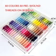 thumbnail image 2 of Kit de cordones para pulsera Friendship con 80 madejas de hilo bordado, 2 of 6