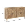thumbnail image 3 of Cape 59-inch Reclaimed Elm Sideboard with Metal Ring Pulls, 3 of 3
