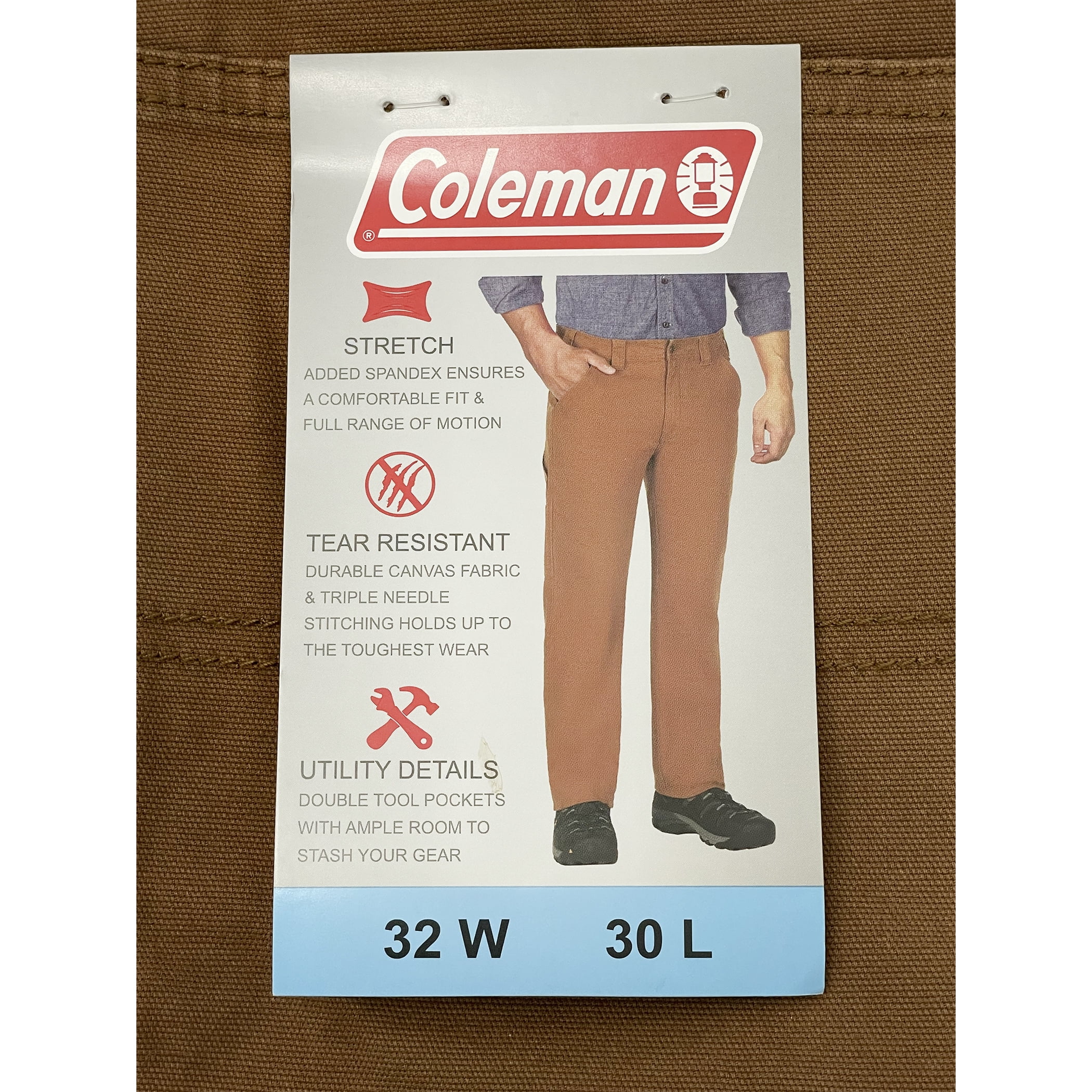 Coleman Men's Tear Resistant Stretch Utility Pant (Copper, 32x30
