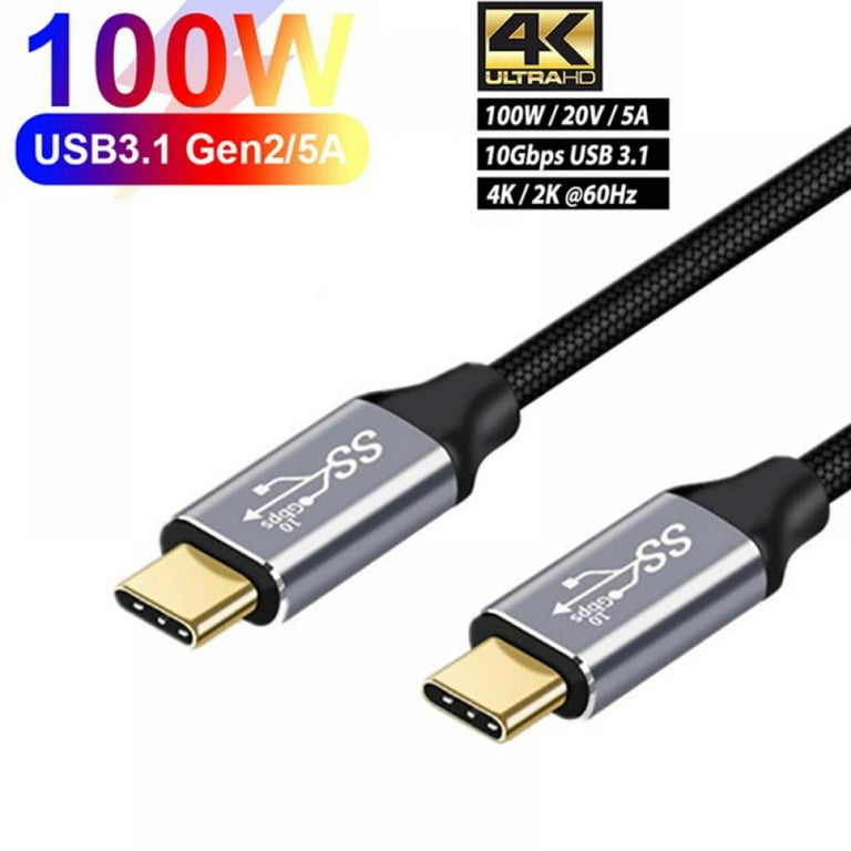 SUNGUY 6 inch/0.5FT USB C Android Auto Cable, 10Gbps USB C 3.1 Gen2 USB A  to USB C Data Transfer Cable, 3A Fast Charging USB Type C Cord for iPhone