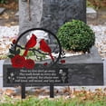 thumbnail image 5 of Cemetery Memorial Sign Marker, Metal Cardinal Remembrance Garden Stake, Sympathy Grave Decoration for Loss of Loved Ones, 5 of 9