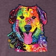 thumbnail image 2 of Smiling Dog | Colorful Neon Golden Retreiver | Dean Russo Art Animal Lover Mens Premium Tri Blend T-Shirt, Vintage Purple, X-Large, 2 of 6