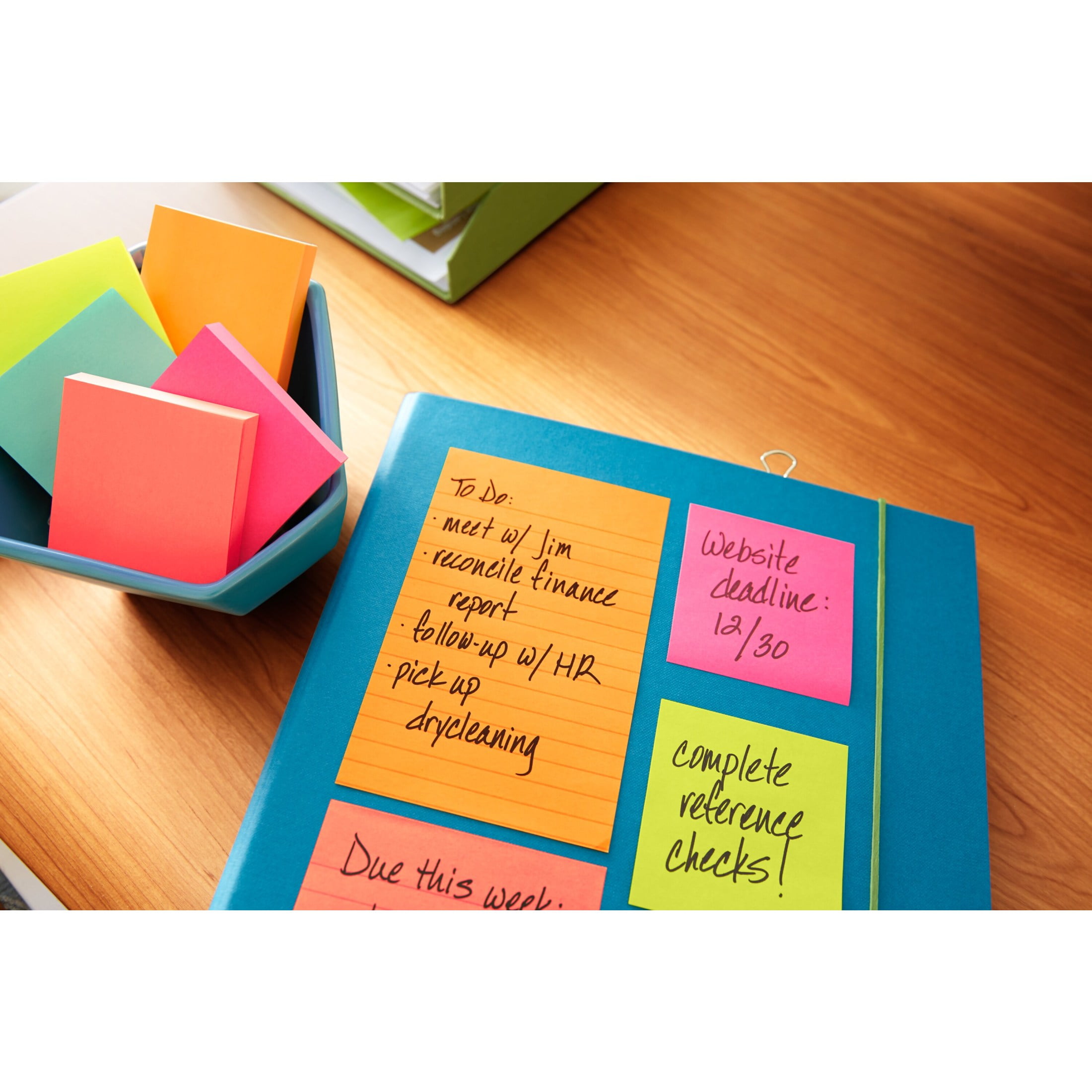 Post-it Notes Cube, 3 in. x 3 in., Bright Colors, 1 Cube